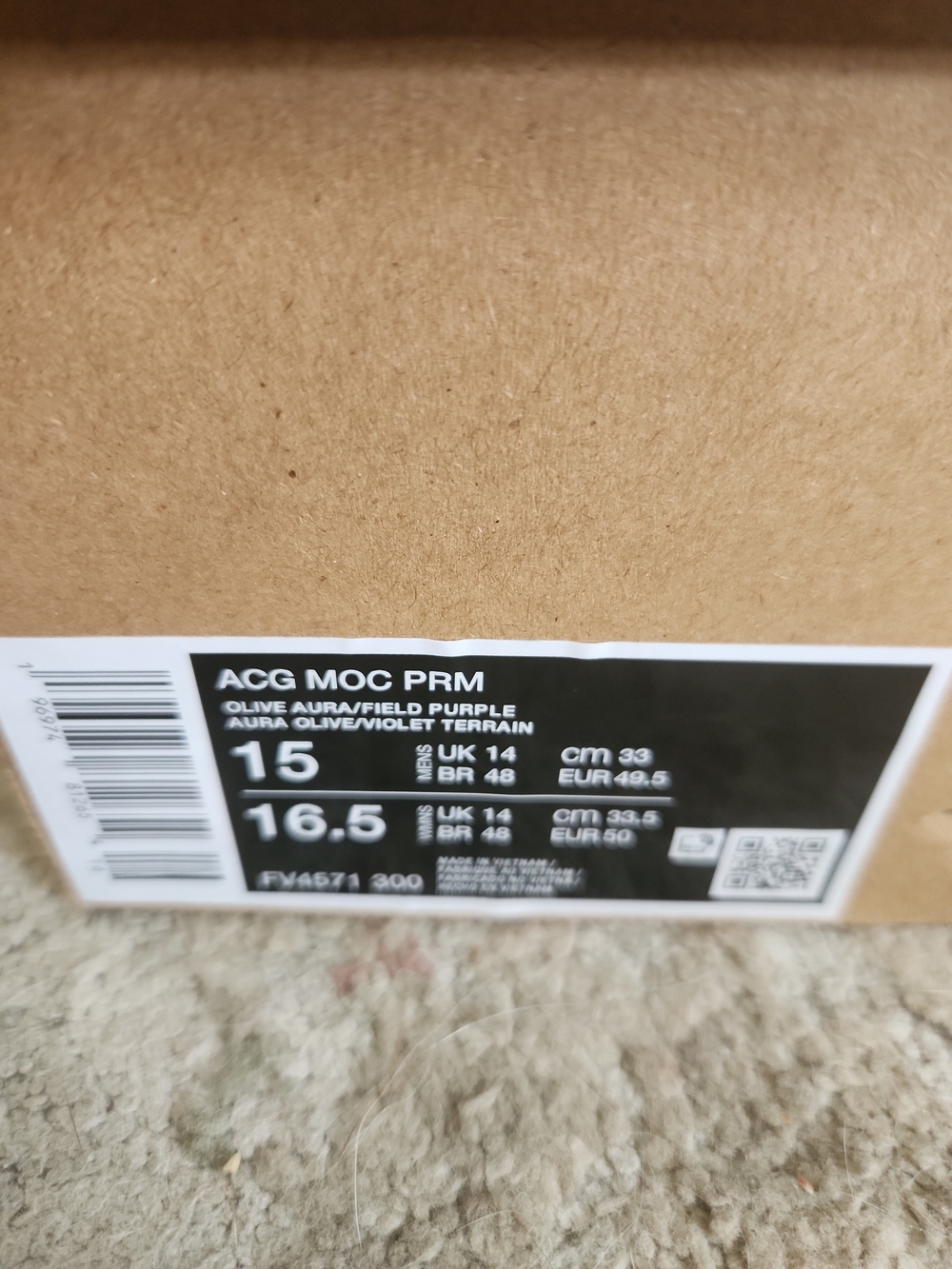 Size 15 - Nike ACG Moc Premium Olive Aura Croc With Box - Picture 2 of 10